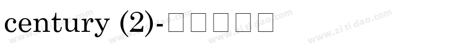 century (2)字体转换